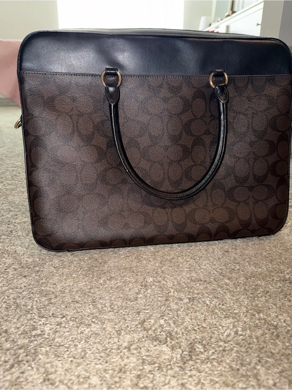 Coach satchel signature